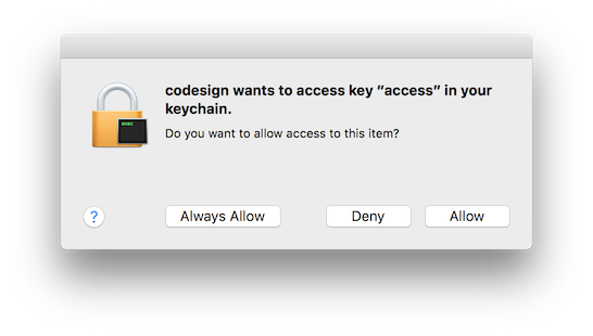 allow keychain